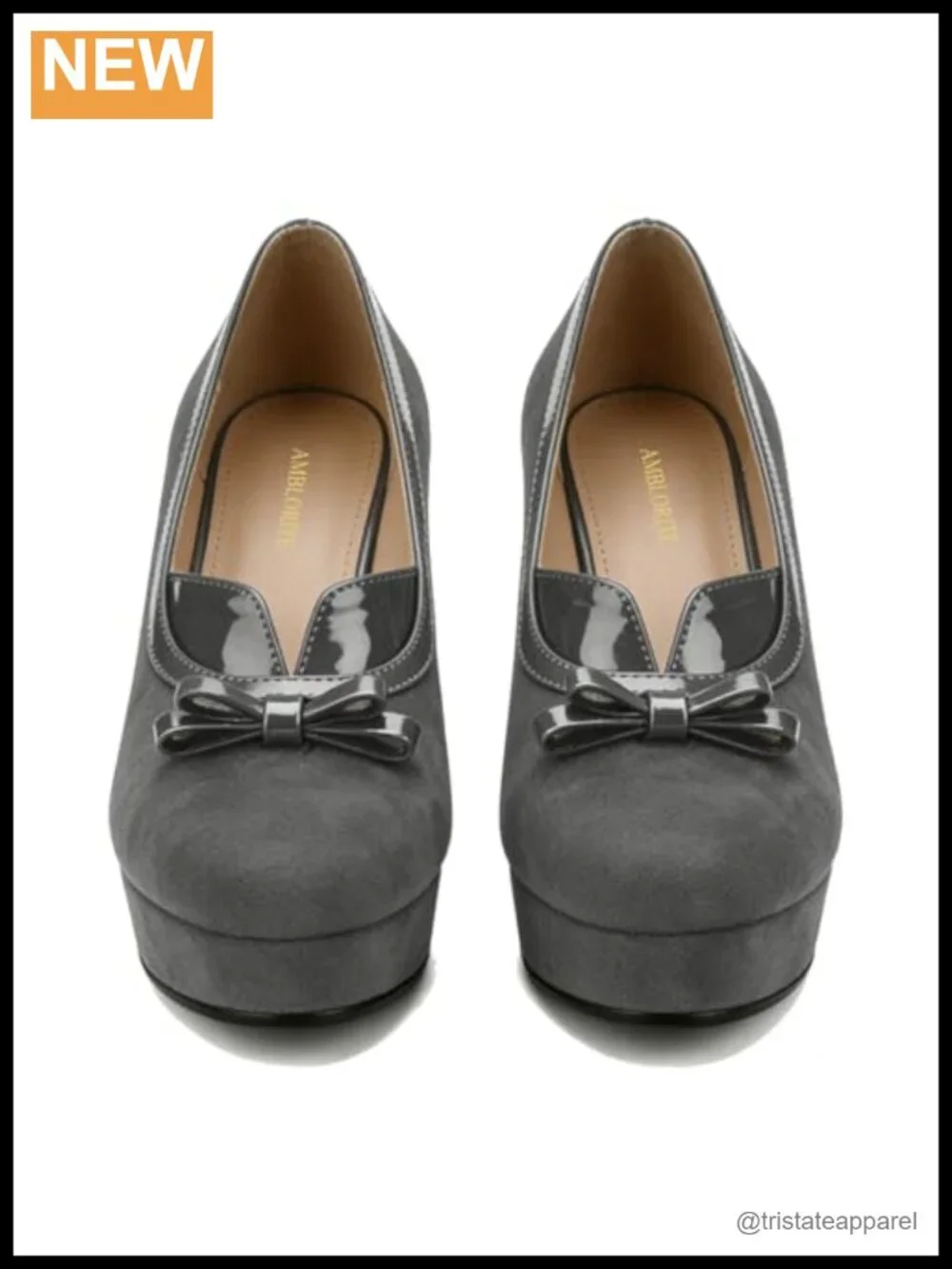 Women Suede Faux Leather Platform Loafers 4